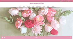 Desktop Screenshot of littlepaperflowers.com